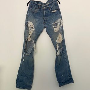 super destroyed vintage levi’s
